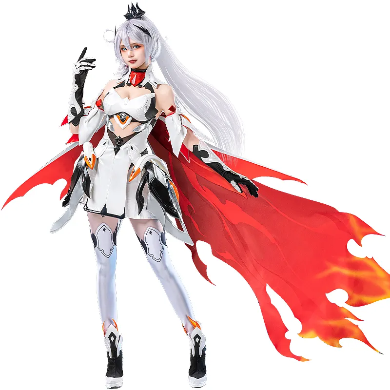 DokiDoki-R Game Honkai Impact 3 Cosplay Kiana Kaslana Costume / Wig Herrscher of Flamescion