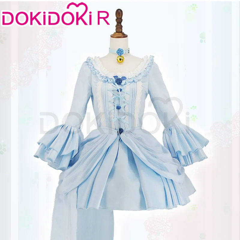 DokiDoki-R Game Nekopara Cosplay Vanilla / Chocola Costume Poster dress