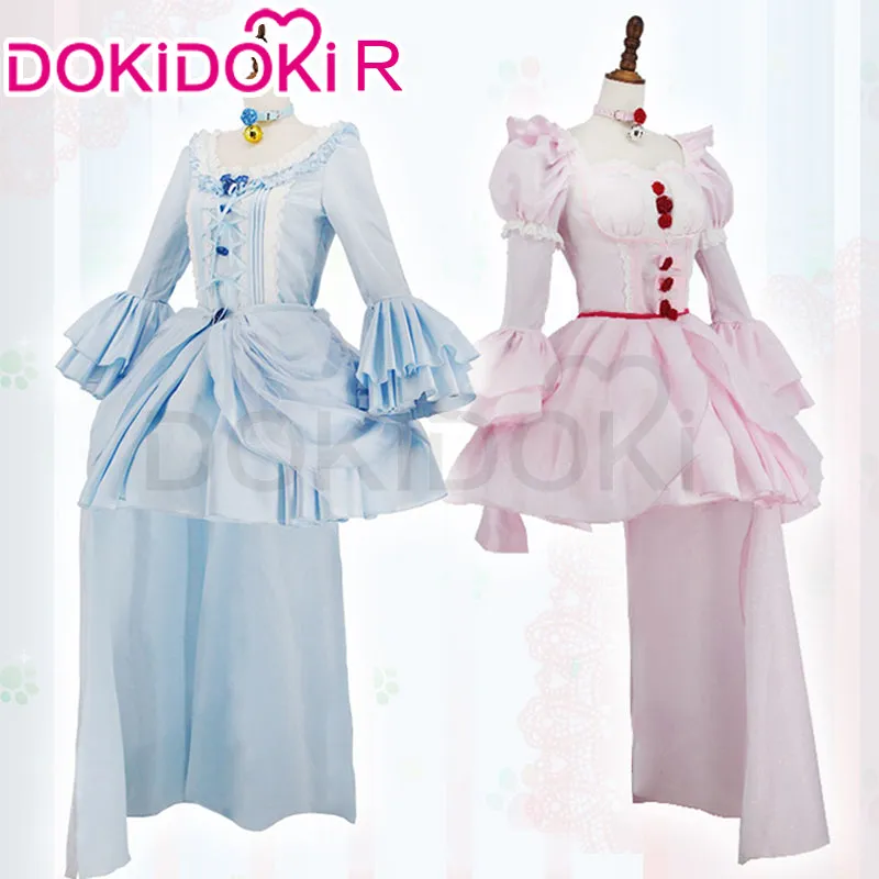 DokiDoki-R Game Nekopara Cosplay Vanilla / Chocola Costume Poster dress