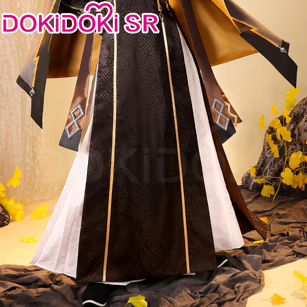 DokiDoki-SR Game Genshin Impact Cosplay Zhongli Rex Lapis Costume Zhong Li