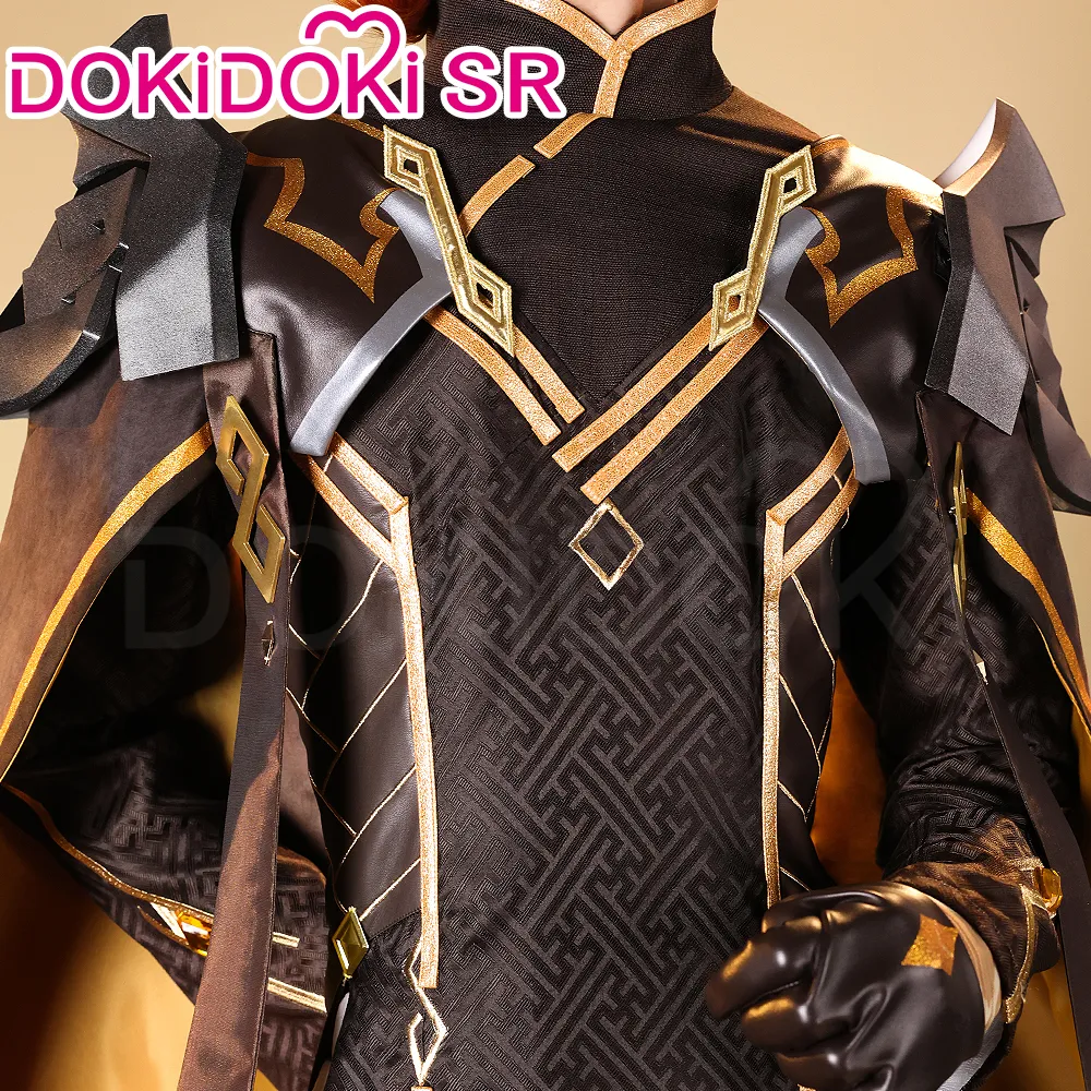 DokiDoki-SR Game Genshin Impact Cosplay Zhongli Rex Lapis Costume Zhong Li