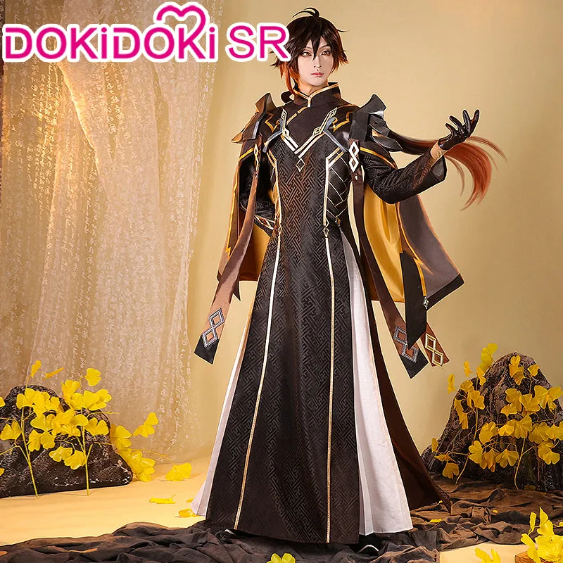 DokiDoki-SR Game Genshin Impact Cosplay Zhongli Rex Lapis Costume Zhong Li