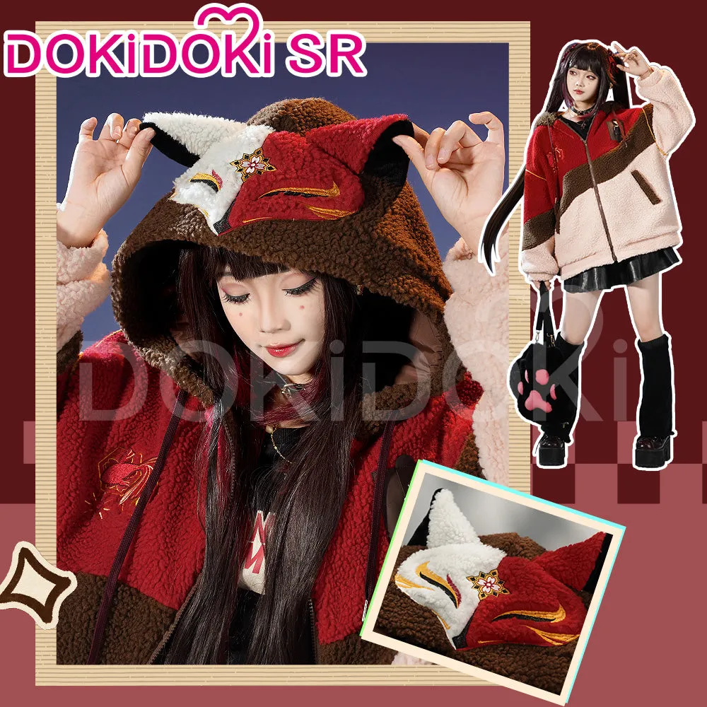 DokiDoki-SR Game Honkai: Star Rail Cosplay Costume Sparkle  / Robin Doujin The Dome of the Stars in Winter Plush Jacket Casual Wear