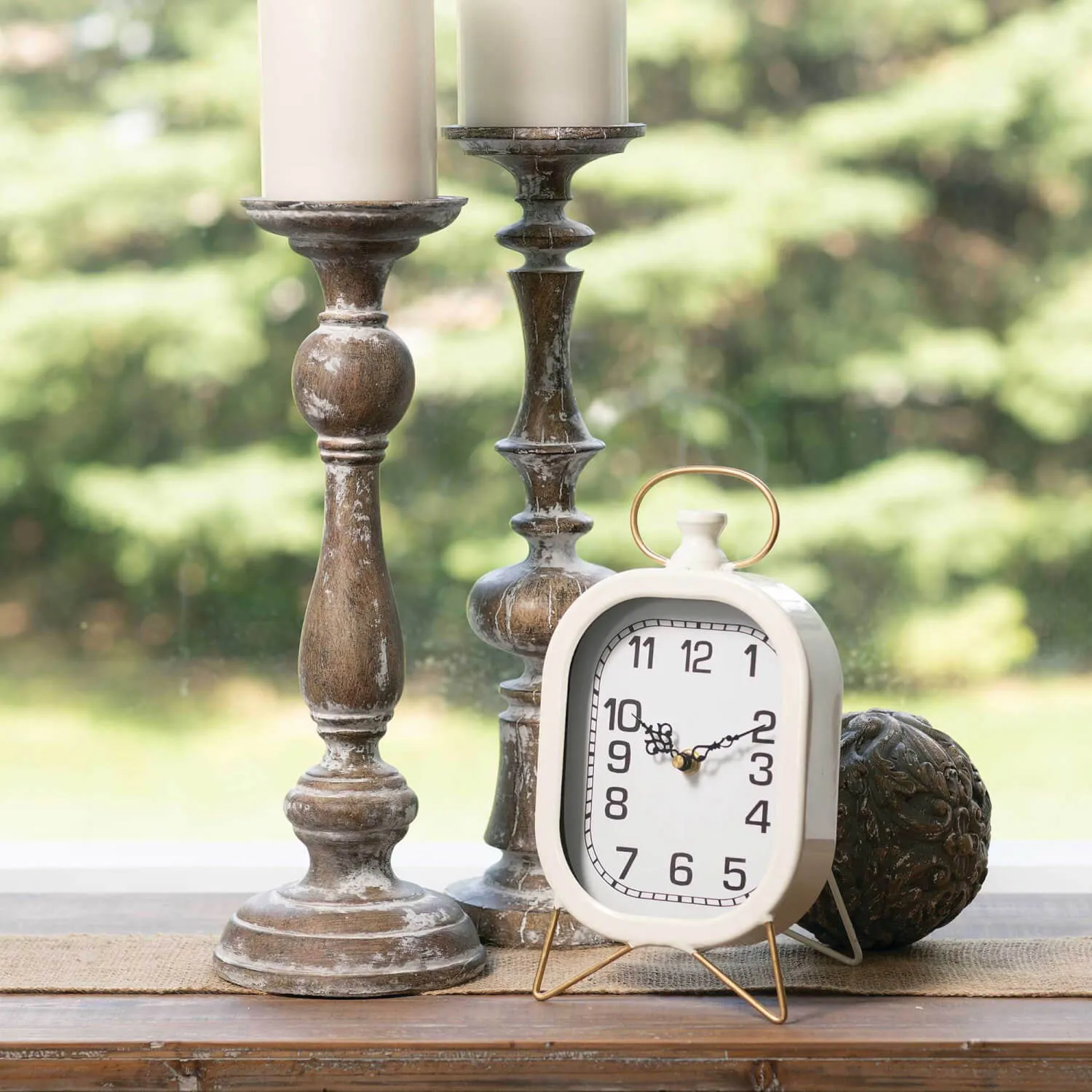 Farmhouse Desk Clock