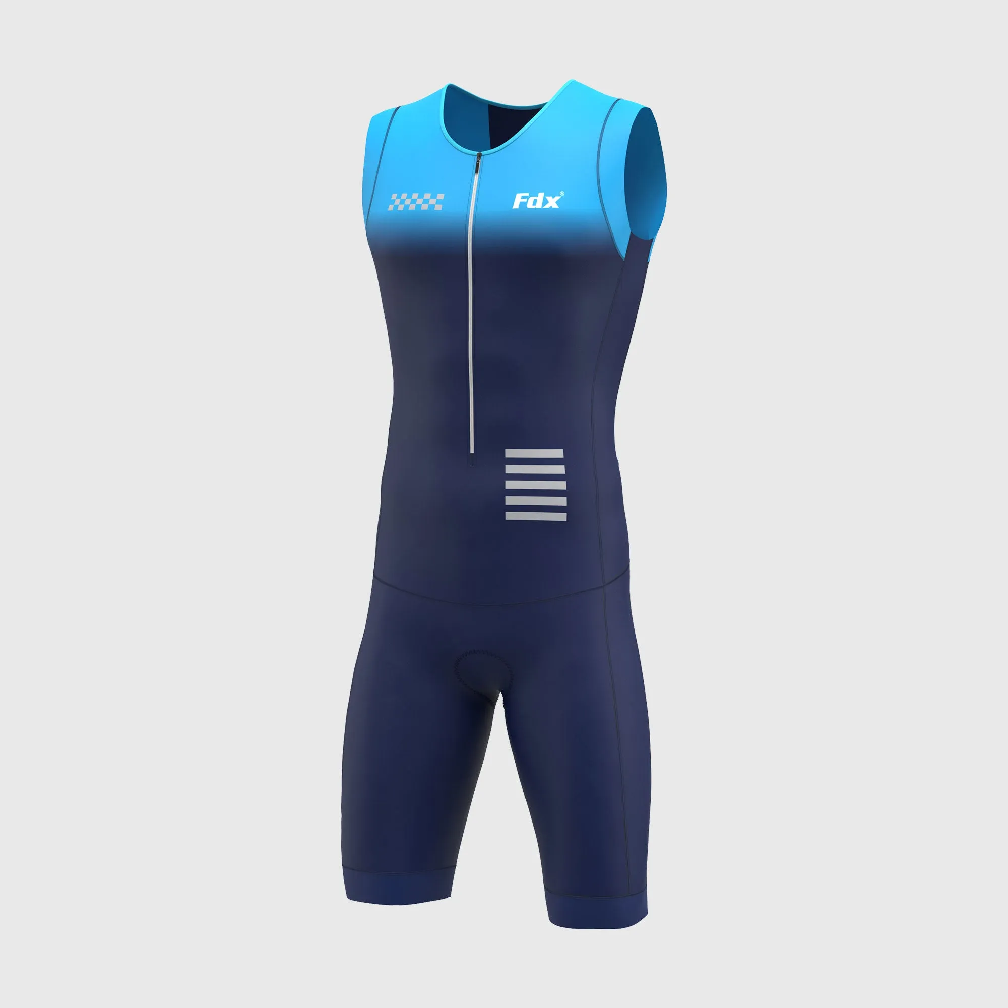 Fdx Duo Blue Men's & Boy's Padded Triathlon Suit