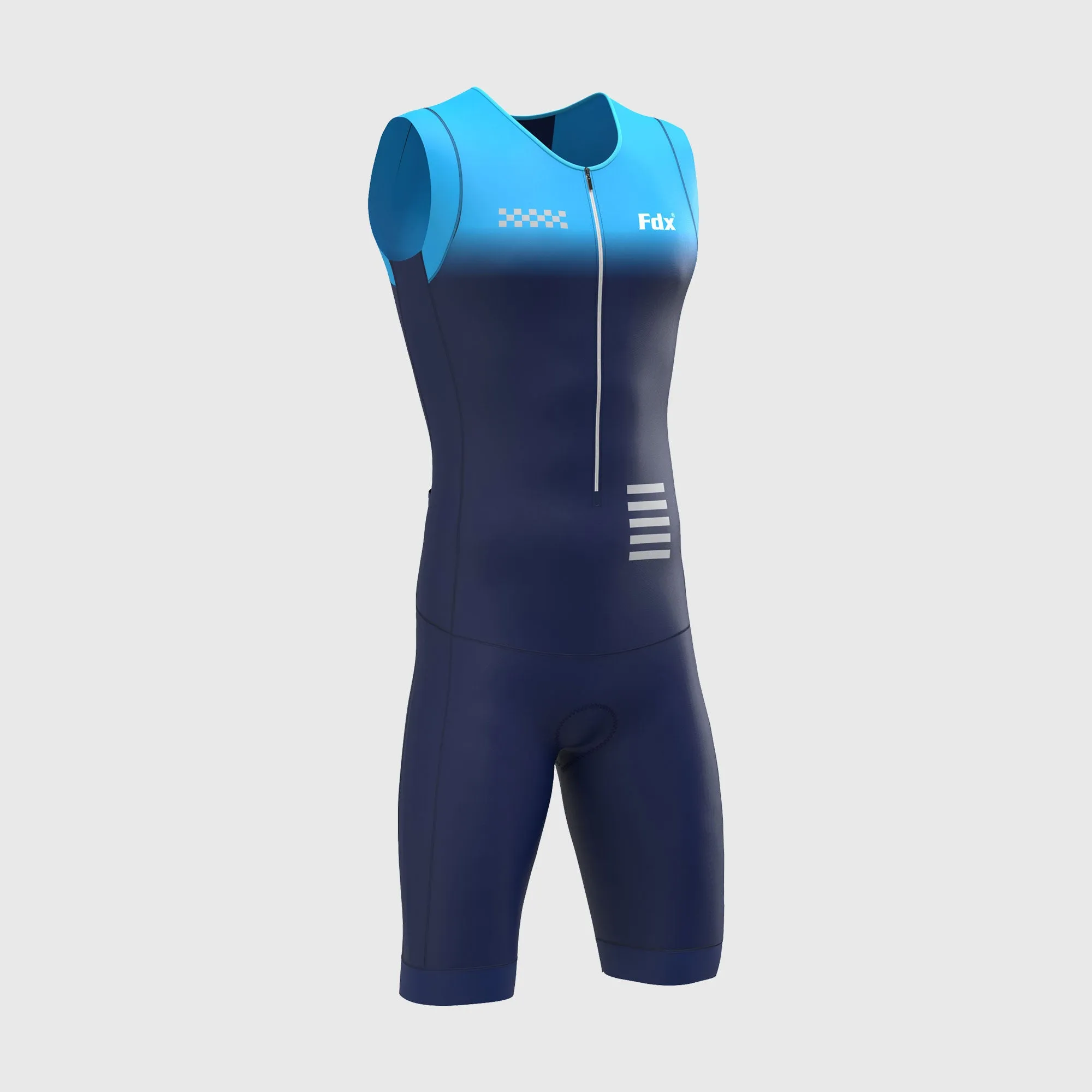 Fdx Duo Blue Men's & Boy's Padded Triathlon Suit