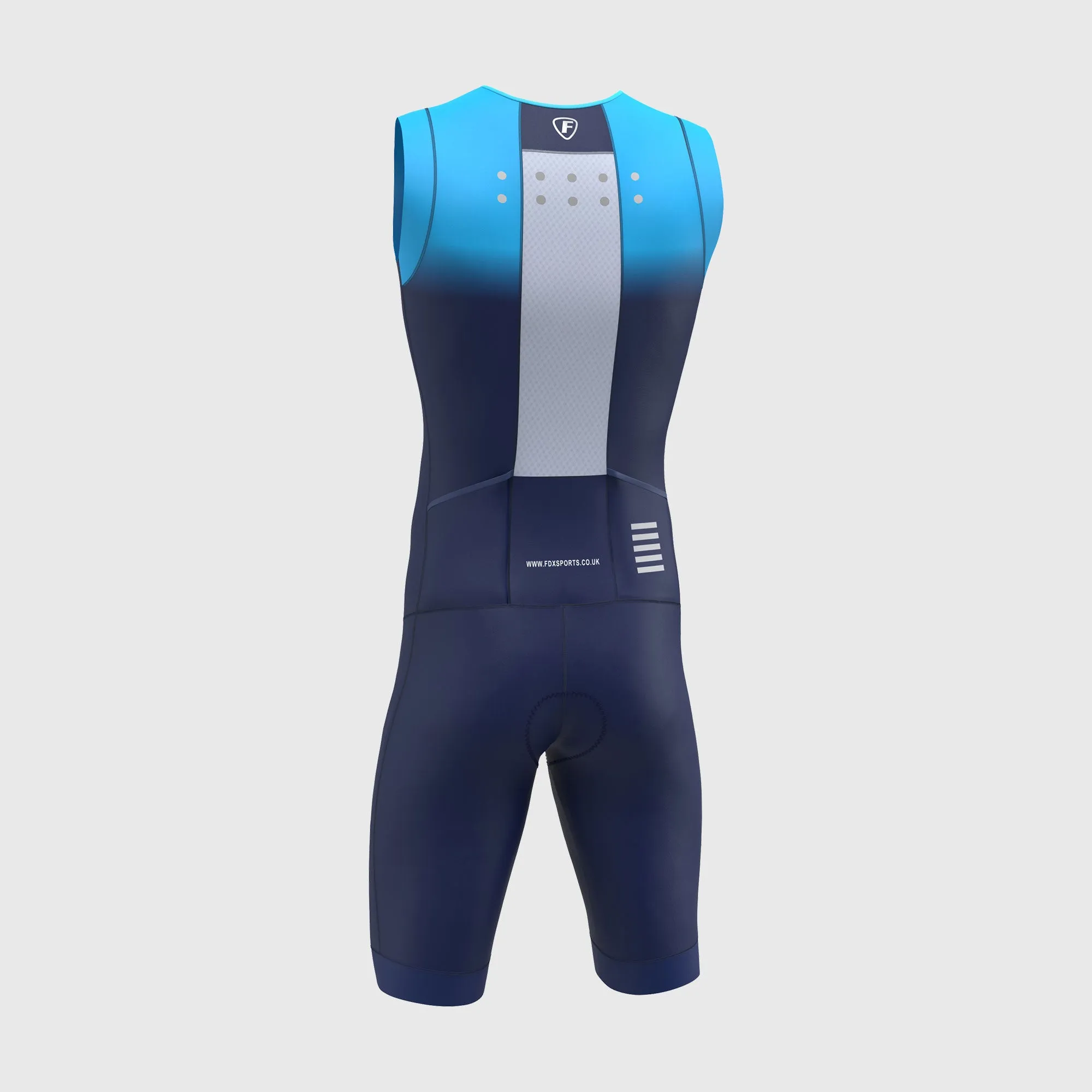 Fdx Duo Blue Men's & Boy's Padded Triathlon Suit