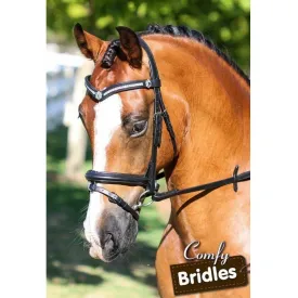 FF Comfy 3 Row V with Shields Snaffle Bridle