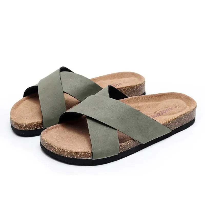 Groovywish Men Basic Orthopedic Sandals Casual Fashionable Slides