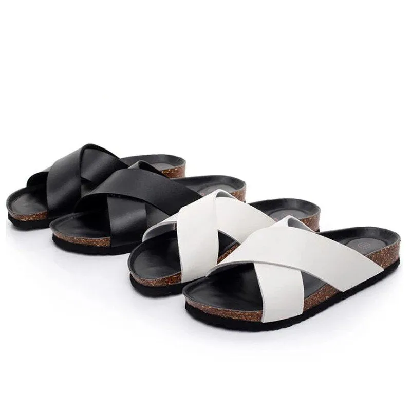 Groovywish Men Basic Orthopedic Sandals Casual Fashionable Slides