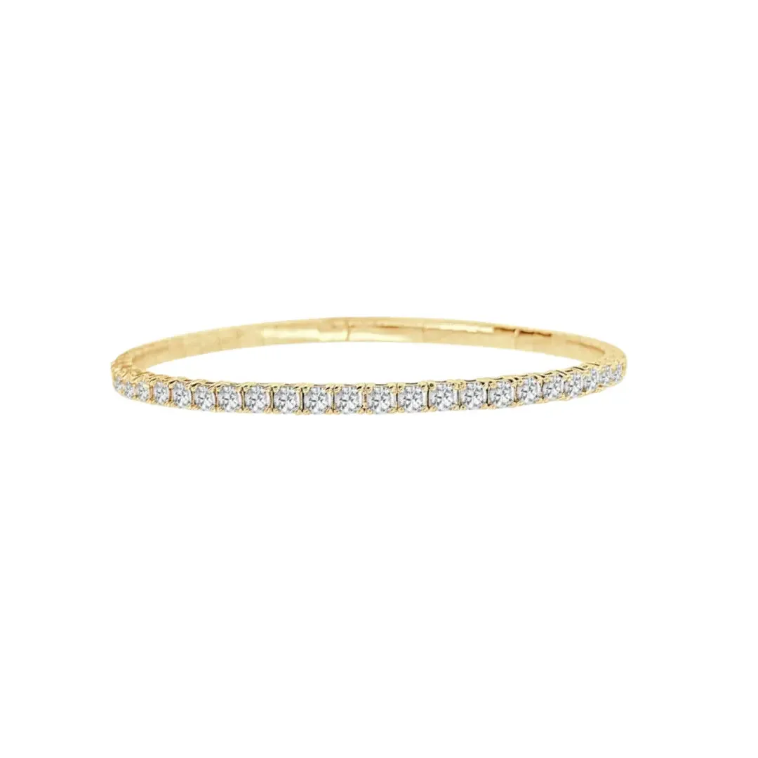 Half Eternity Flexible Diamond Bangle - 2.0 carats