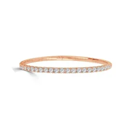 Half Eternity Flexible Diamond Bangle - 2.0 carats