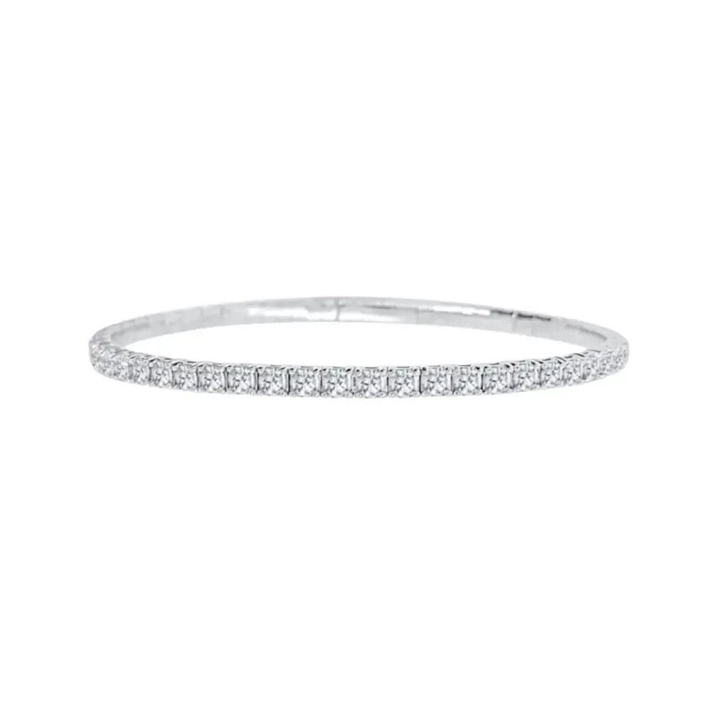 Half Eternity Flexible Diamond Bangle - 2.0 carats