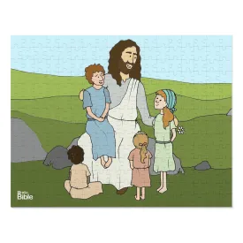 HelloBible Jesus and the Children Jigsaw Puzzle (110, 252, and 500 piece)