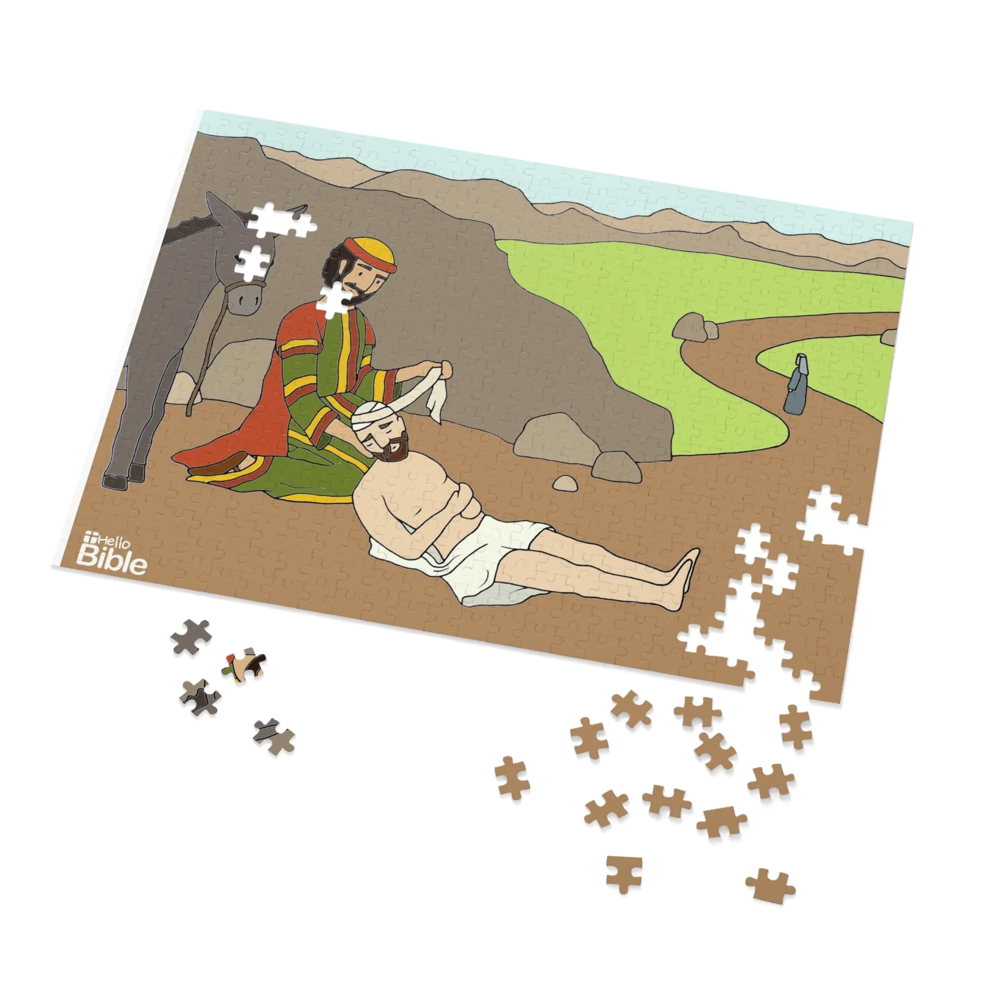 HelloBible The Good Samaritan Jigsaw Puzzle (110, 252, 500 Piece)