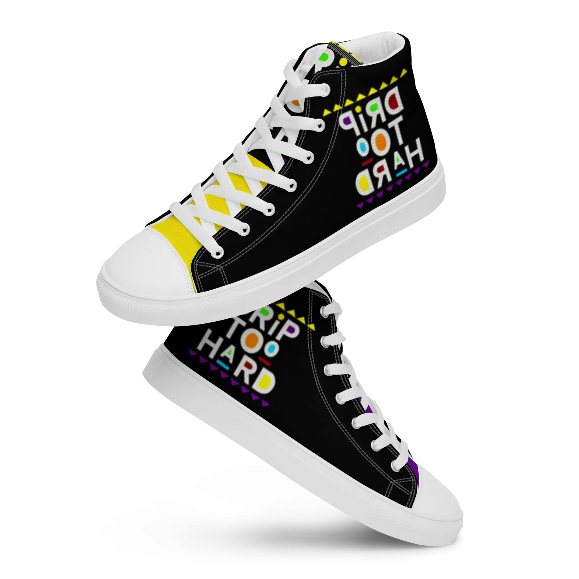 high top canvas shoes