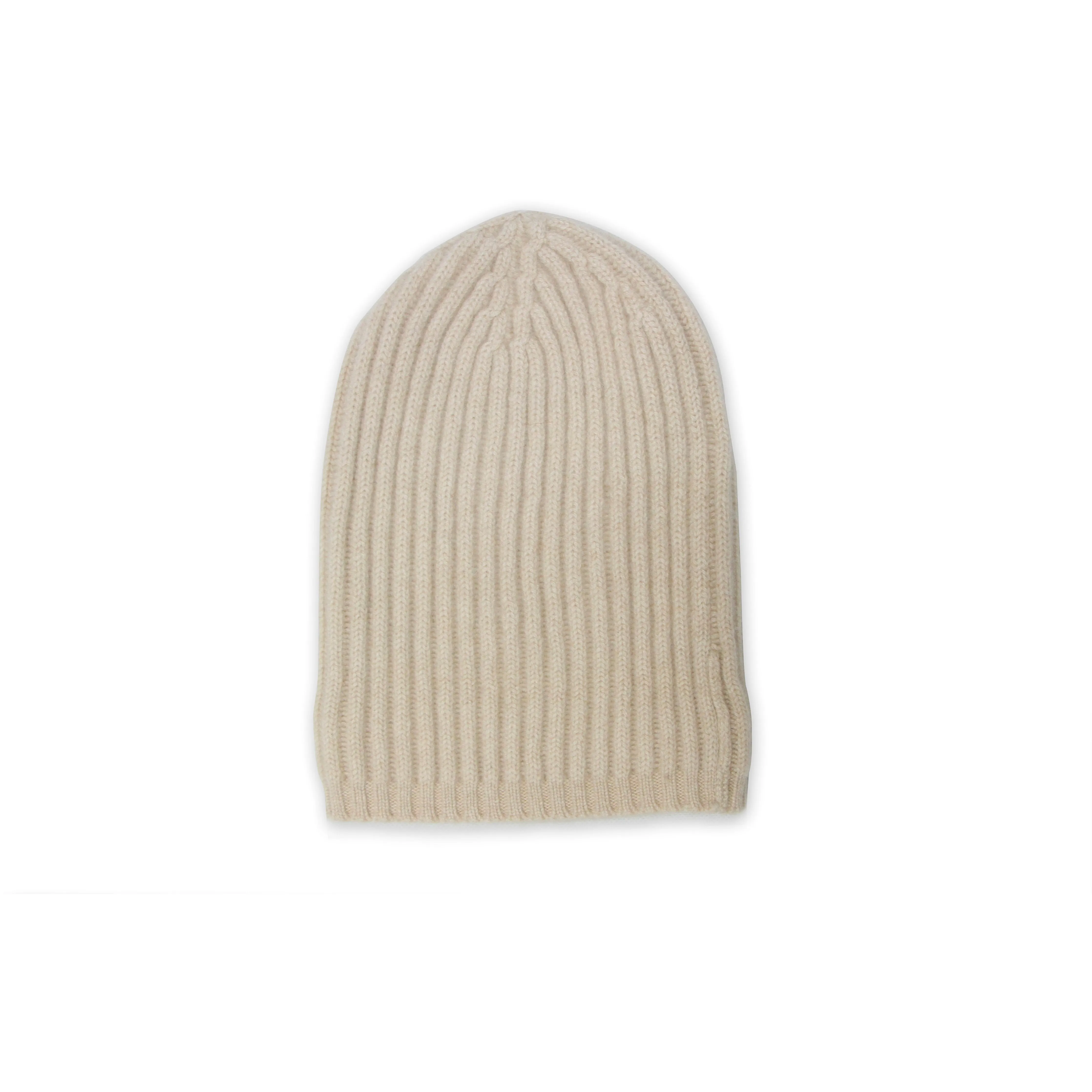 High Top Cashmere Beanie Hat