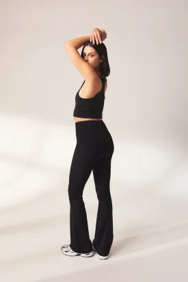 Lightweight Flare Leggings - Black