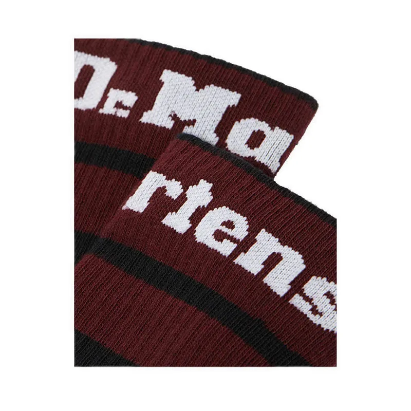 Logo Unisex Sock Cherry Red- Black