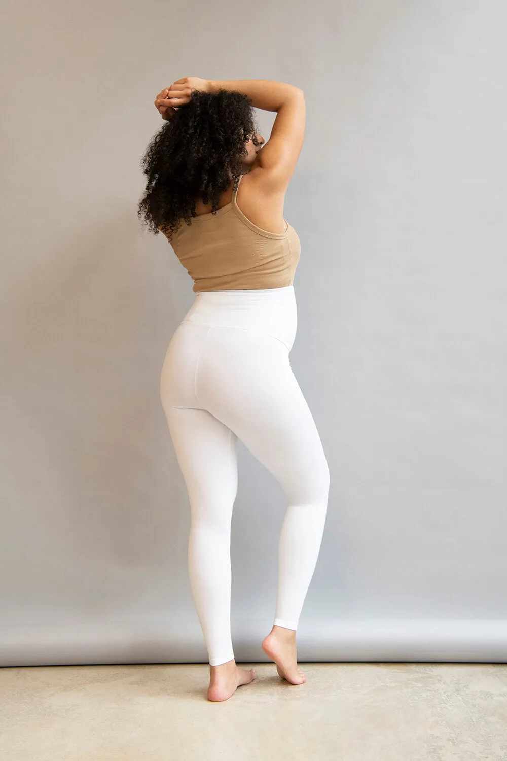 Maternity Lightweight Everyday Leggings - White