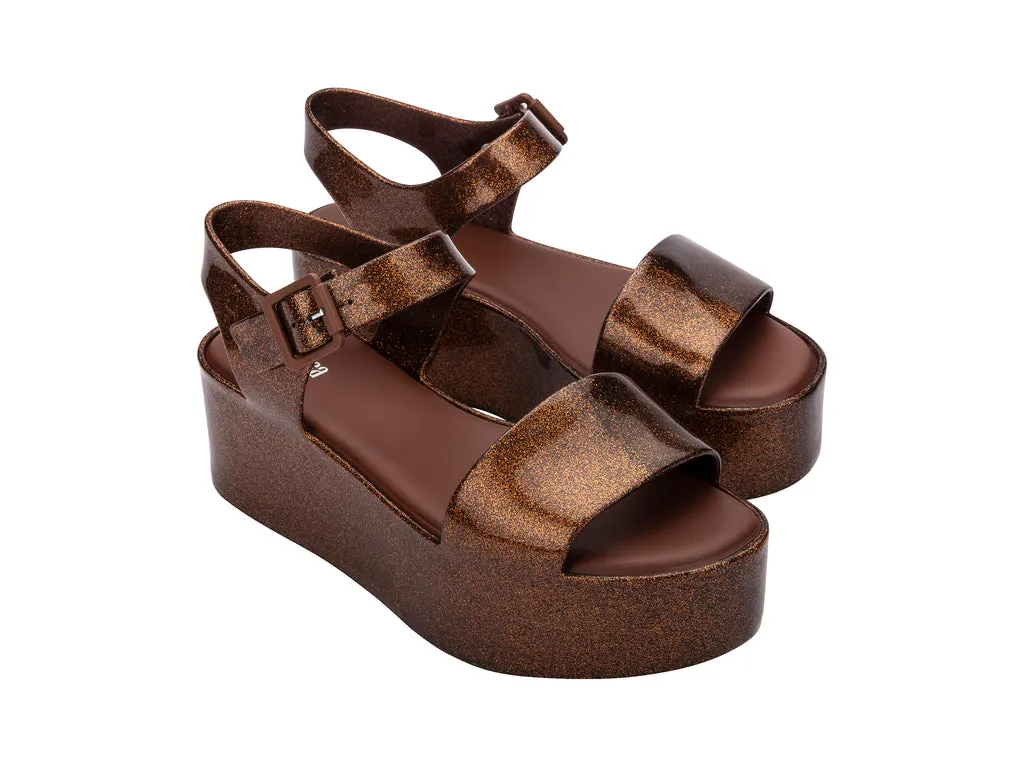 Melissa Mar AD Platform Heels Brown Sandals For Women