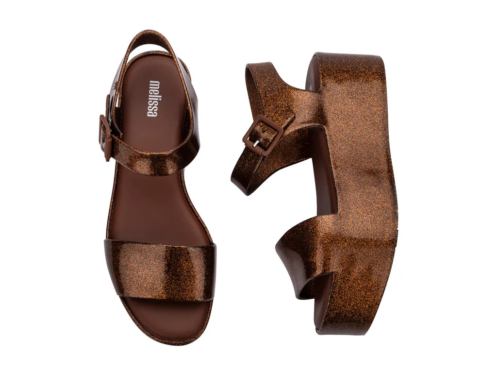 Melissa Mar AD Platform Heels Brown Sandals For Women