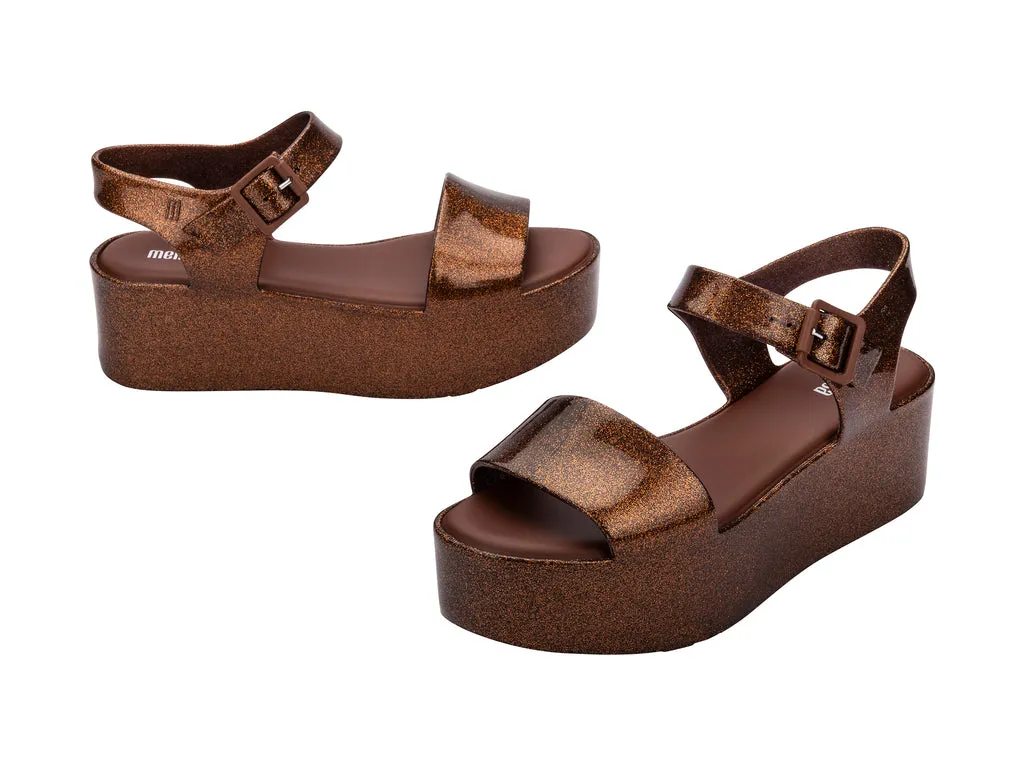 Melissa Mar AD Platform Heels Brown Sandals For Women