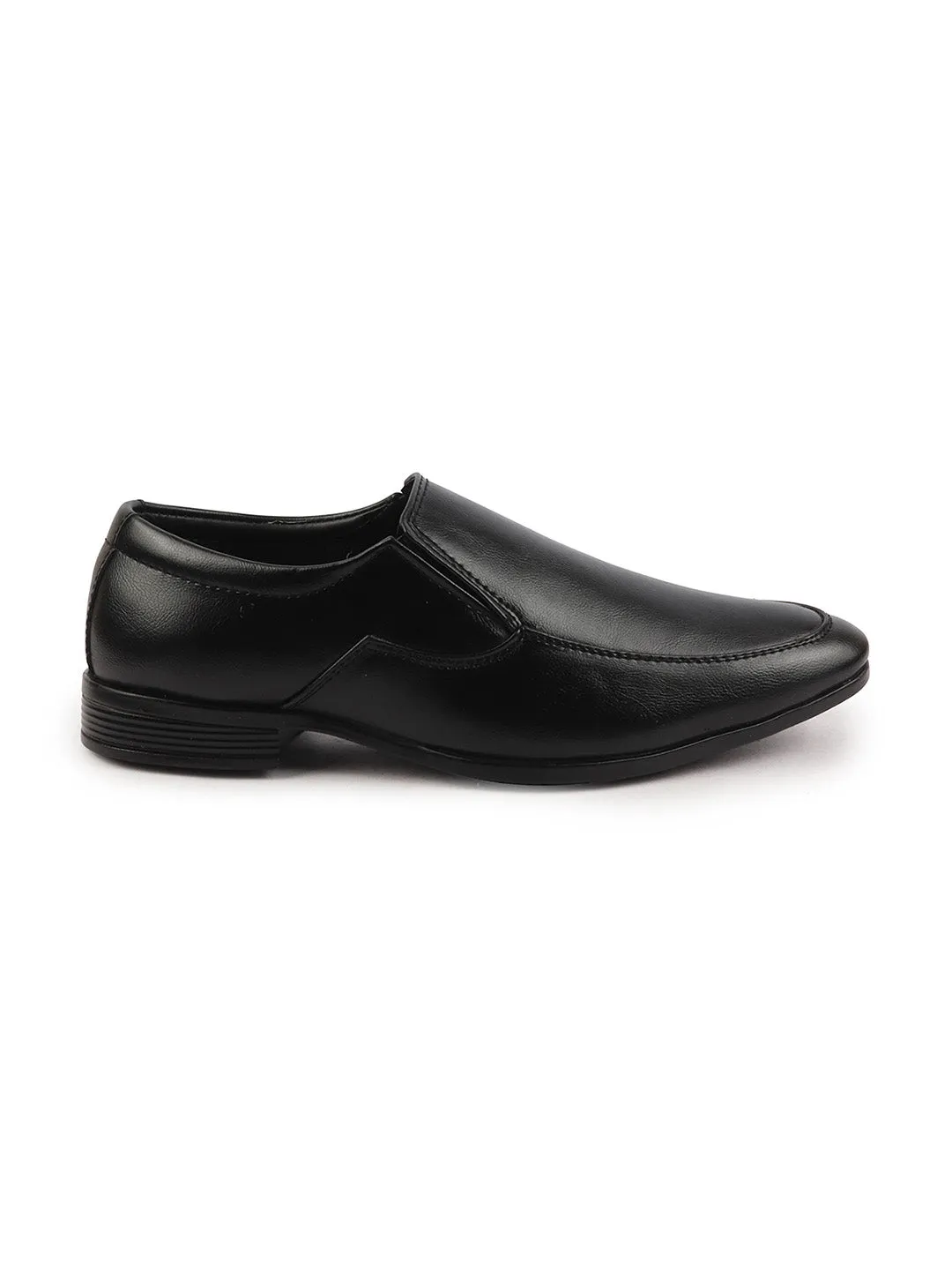 Men Black Formal Office Meeting Slip On Shoes