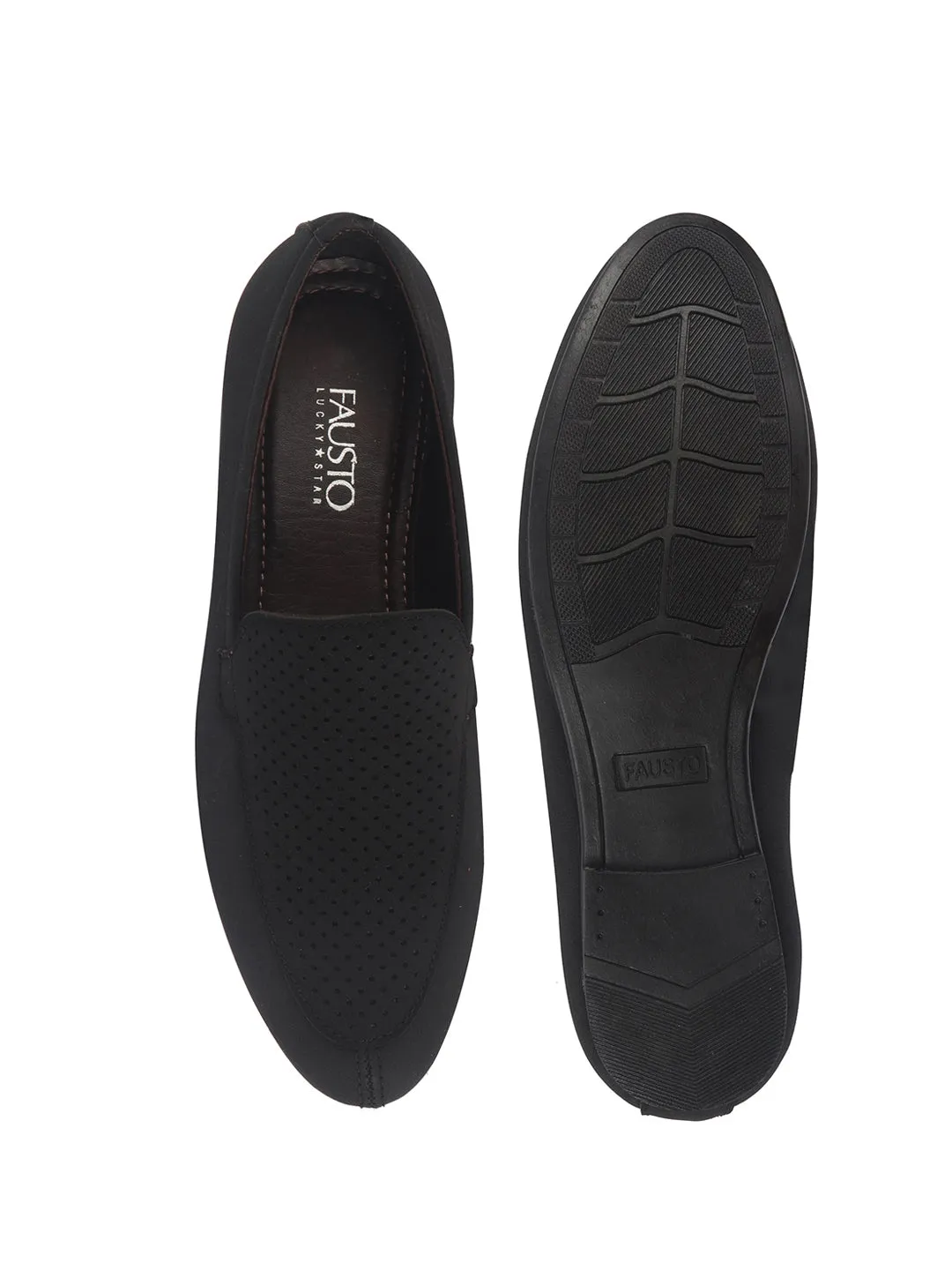 Men Black Formal Velvet Slip On Shoes for Party|Wedding Shoes|Casual Slip On Shoe