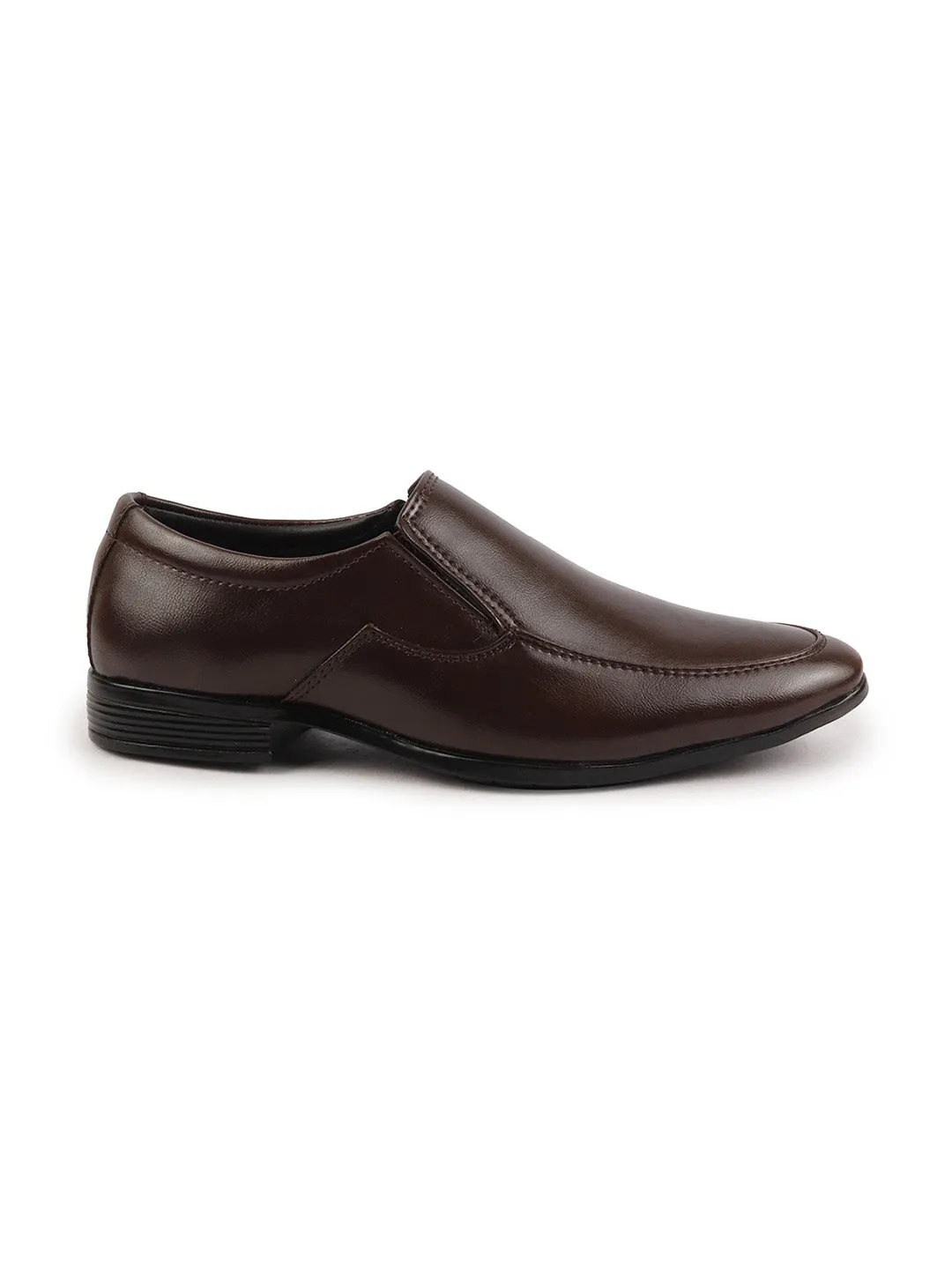 Men Brown Formal Office Meeting Slip On Shoes