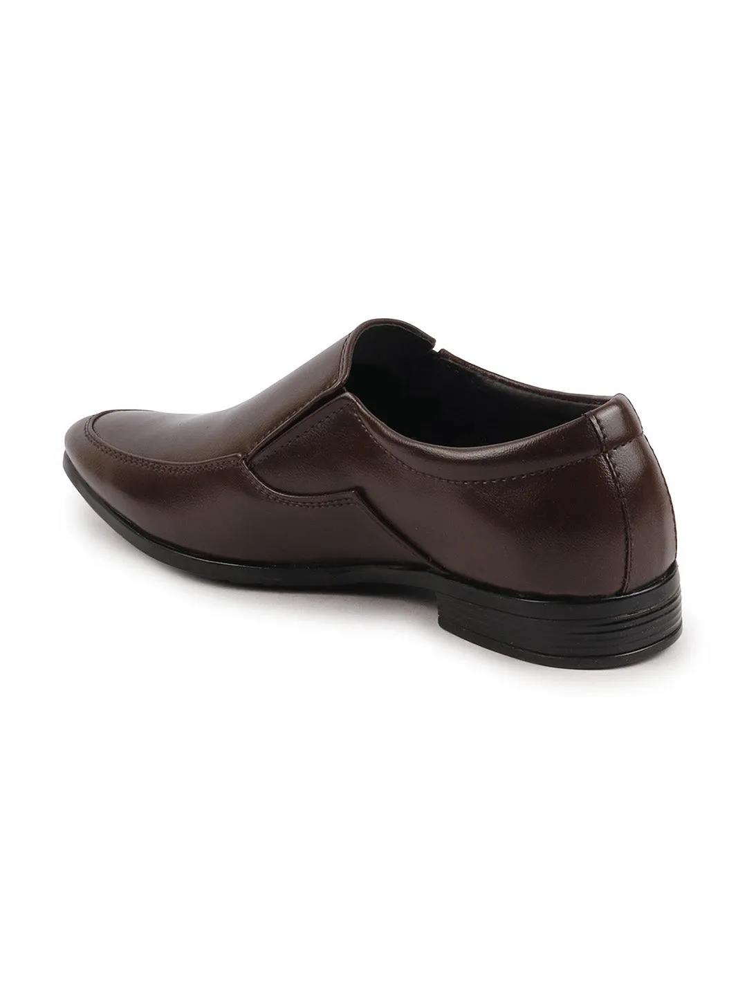 Men Brown Formal Office Meeting Slip On Shoes