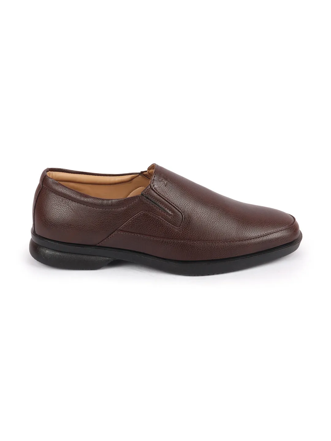 Men Brown Formal Outdoor Office Slip On Shoes