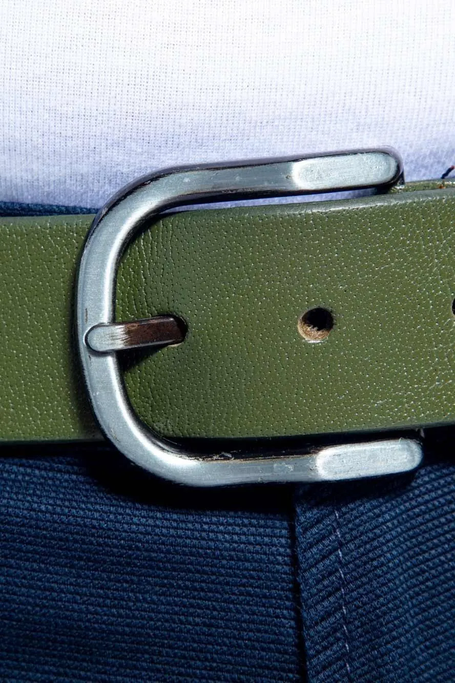 MEN'S BELT IN OLIVE