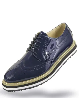 Men's Leather Shoes - Spirit Navy - Fashion-Mens