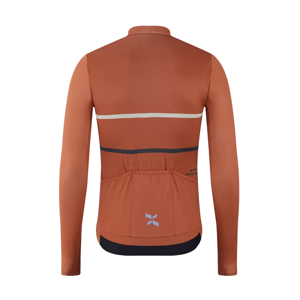 Men's Training LS Jersey A002-Brick Red