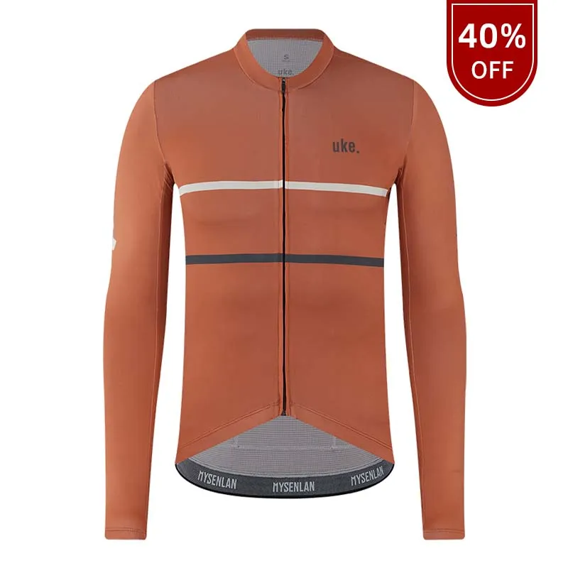 Men's Training LS Jersey A002-Brick Red