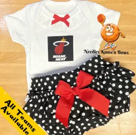 Miami Heat Basketball Outfit, Baby Girls Toddlers