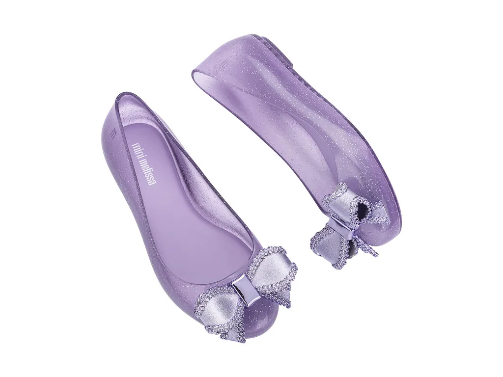 Mini Melissa Sweet Love Lilac Ballerinas For Kids