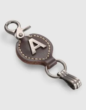 Monogrammed Ringlet Alphabet Keychain