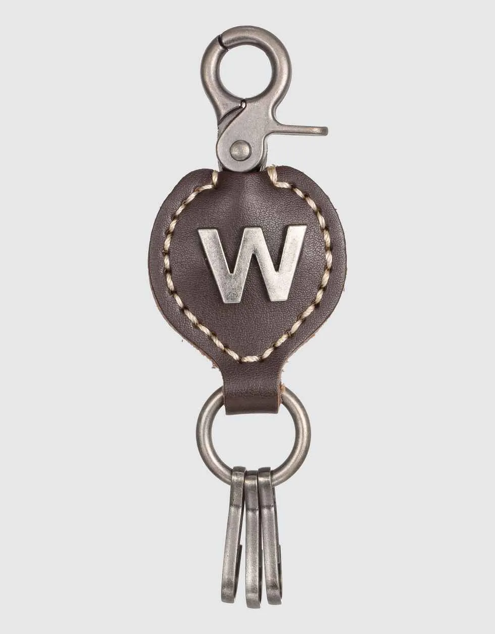 Monogrammed Ringlet Alphabet Keychain