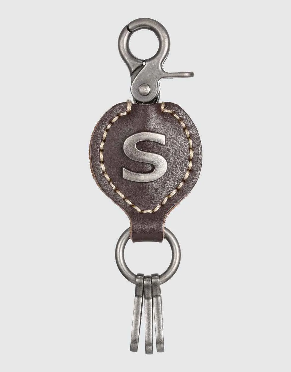 Monogrammed Ringlet Alphabet Keychain