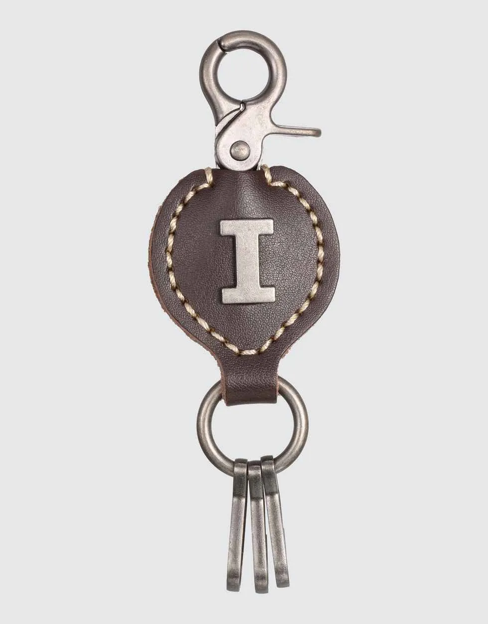 Monogrammed Ringlet Alphabet Keychain