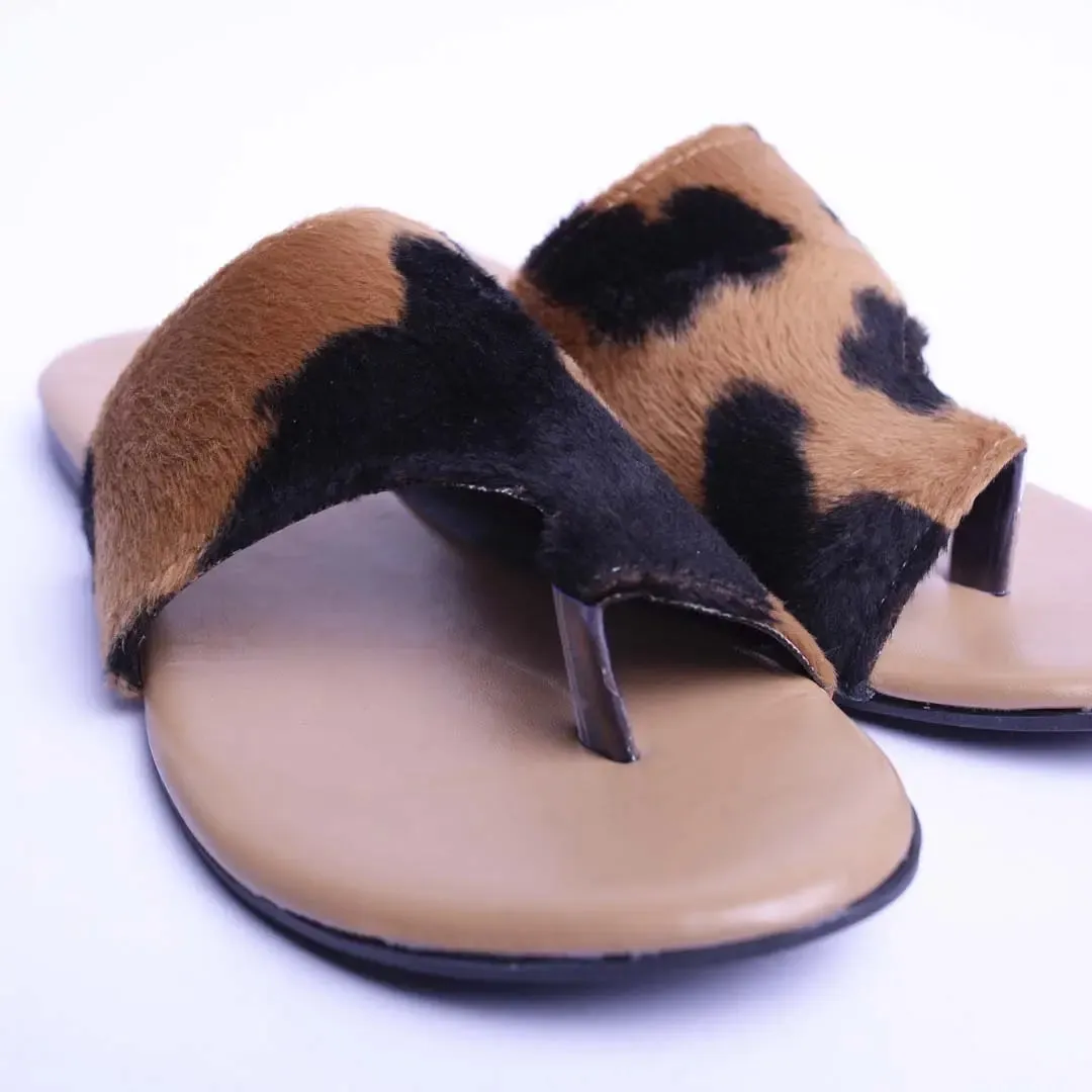 NBS-E9913 Black Brown Slipper