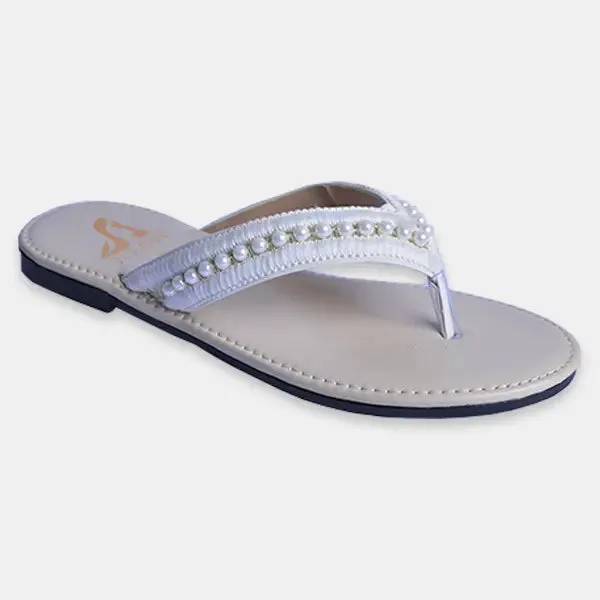 Neon Pearl Slippers Gray