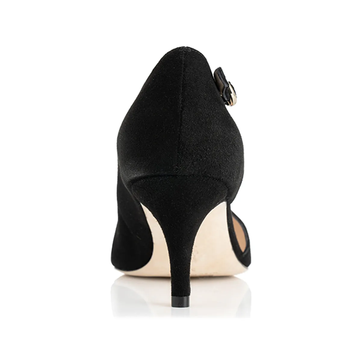 Penelope Extra-Wide Fit Shoes - Black Suede Shoes