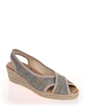 Plumaflex R18007 Azul Wedge Slingback