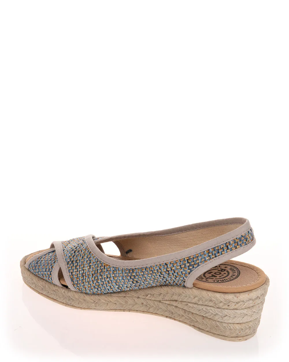 Plumaflex R18007 Azul Wedge Slingback