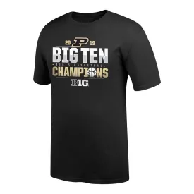 Purdue Boilermakers 2019 BIG 10 Men's Basketball Champions Locker Room T-Shirt