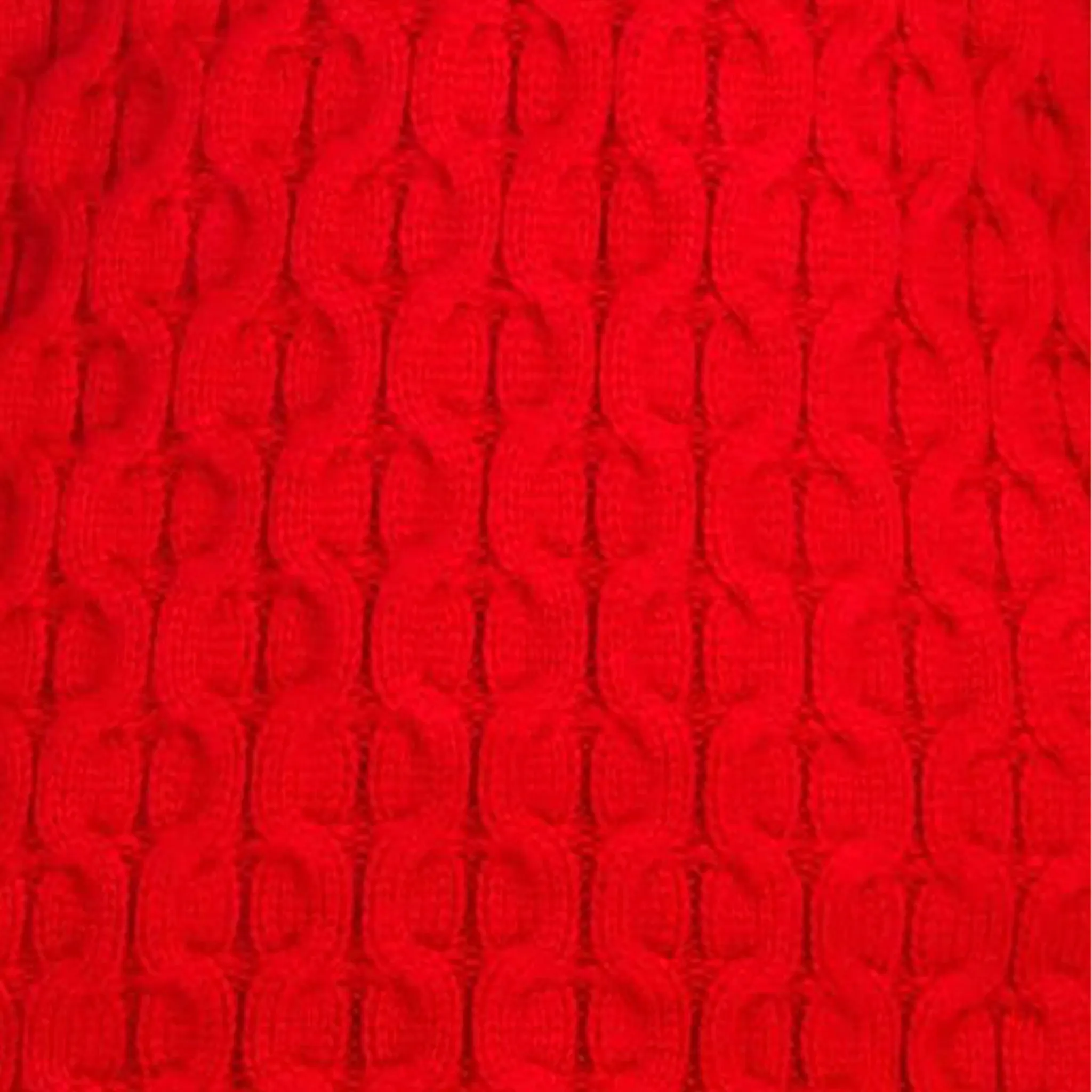 Red Cowl Neck Men's Sweater