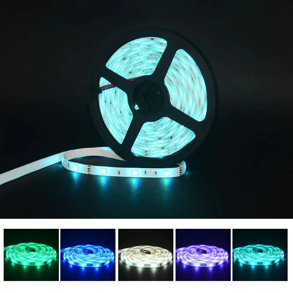 RGB LED Strip With Controller (5 Meters slim strips)